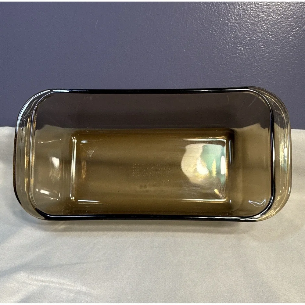 Pyrex Amber Brown Glass 1.5 Qt Rectangular Baking Dish Pan 213 Oven Safe